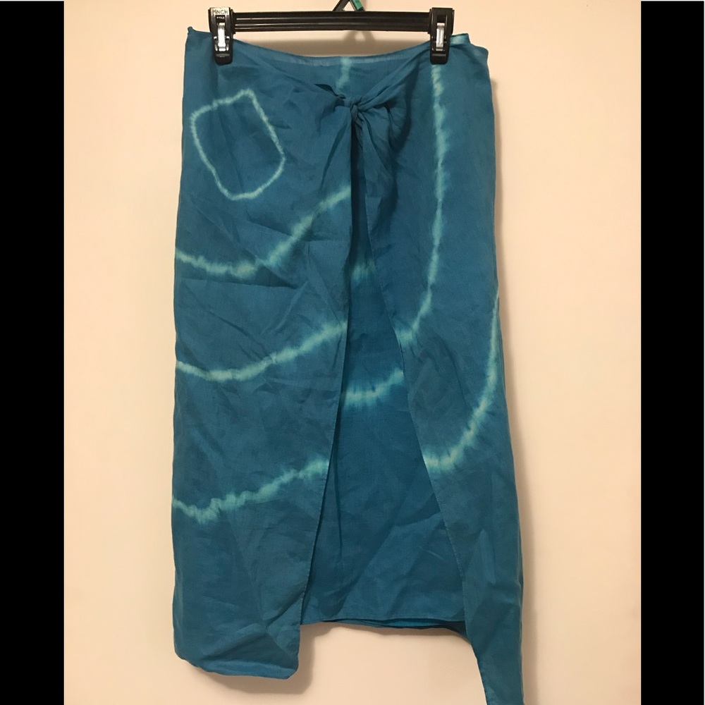 Linen wrap skirt